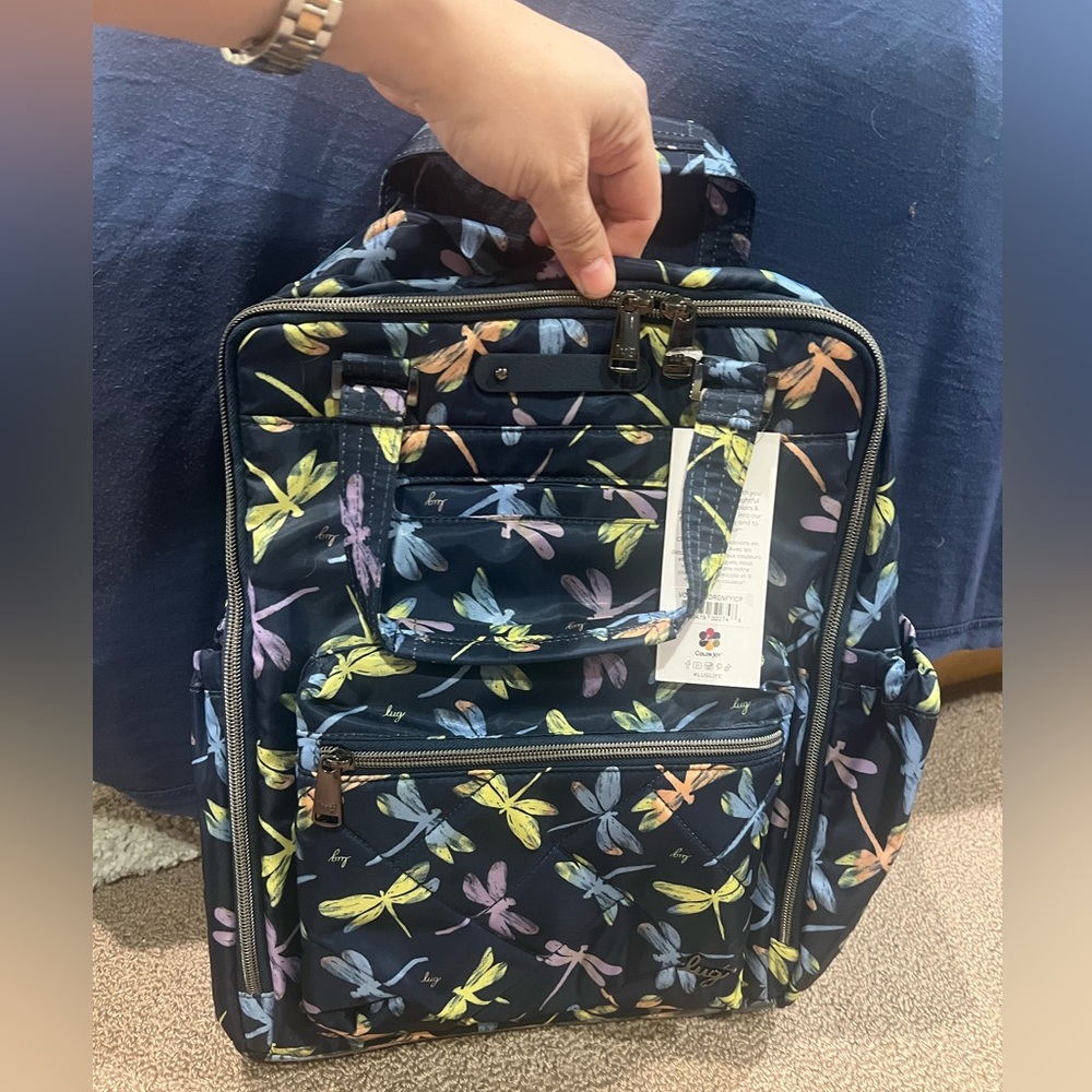 LUG Voyager Backpack/Tote in Dragonfly IcePop NWT